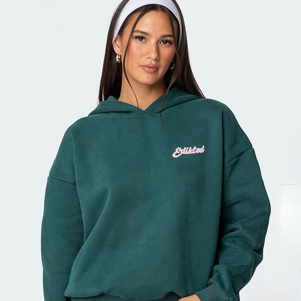 Edikted So Sporty Hoodie Women's Green Hoodie